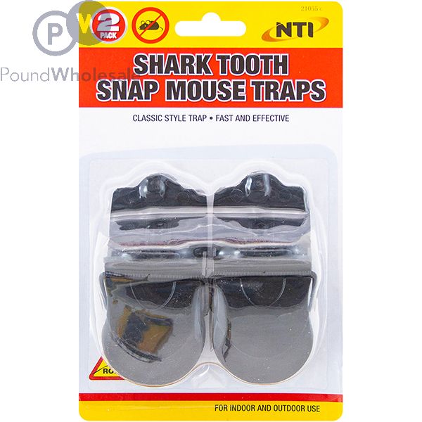 Shark Tooth Snap Mouse Traps 2 Pack
