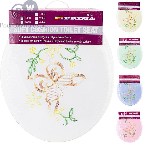 Embroidered outlet toilet seats