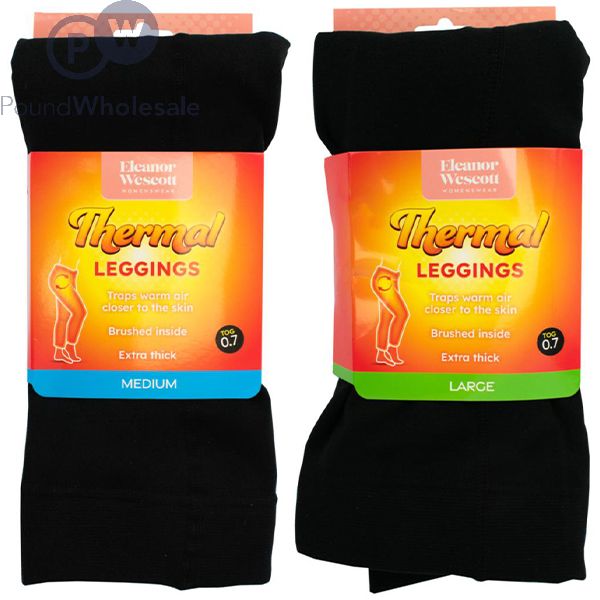 Wholesale Eleanor Wescott Women's Black Thermal Leggings Assorted