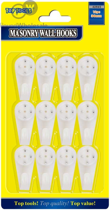 Masonry wall hooks best sale