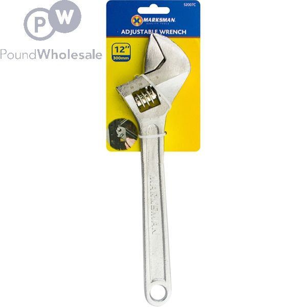 Marksman Adjustable Wrench Polished 12"