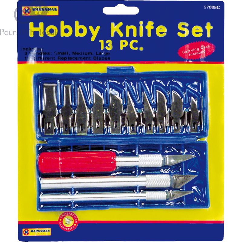 Marksman Hobby Knife Set 13pc