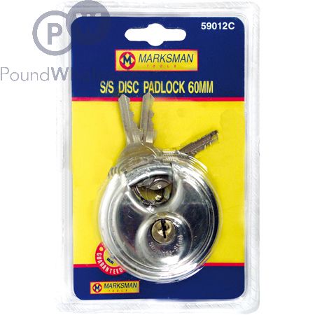 Marksman Stainless Steel Disc Lock 60mm
