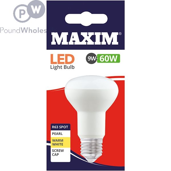 Wholesale Maxim R63 Spot 9w-60w Screw Cap Led Light Bulb Warm White ...