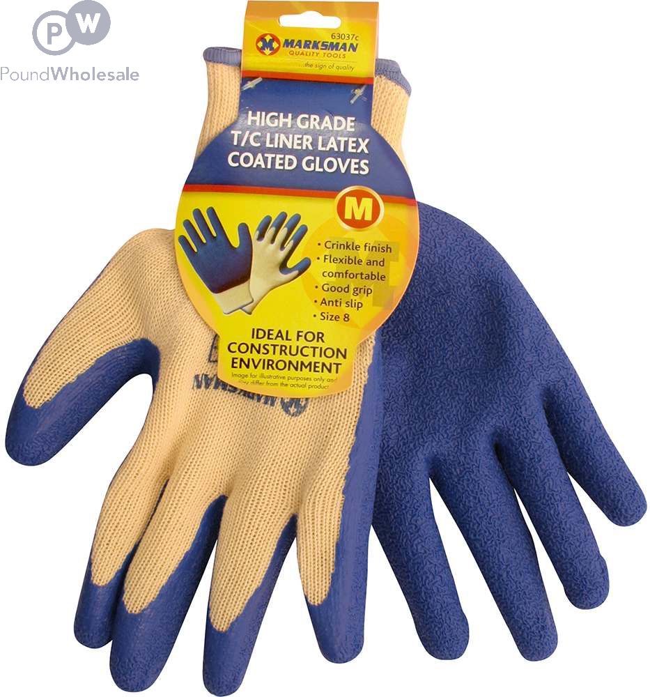 latex coated work gloves
