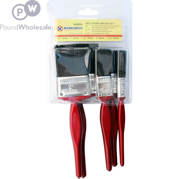 Marksman Cherry Paint Brush Set 5pc