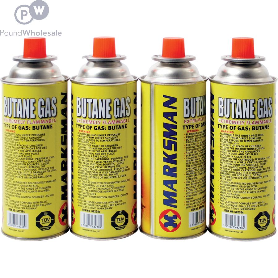 Marksman Butane Gas Cartridge Shrink Wrapped 4 Pack