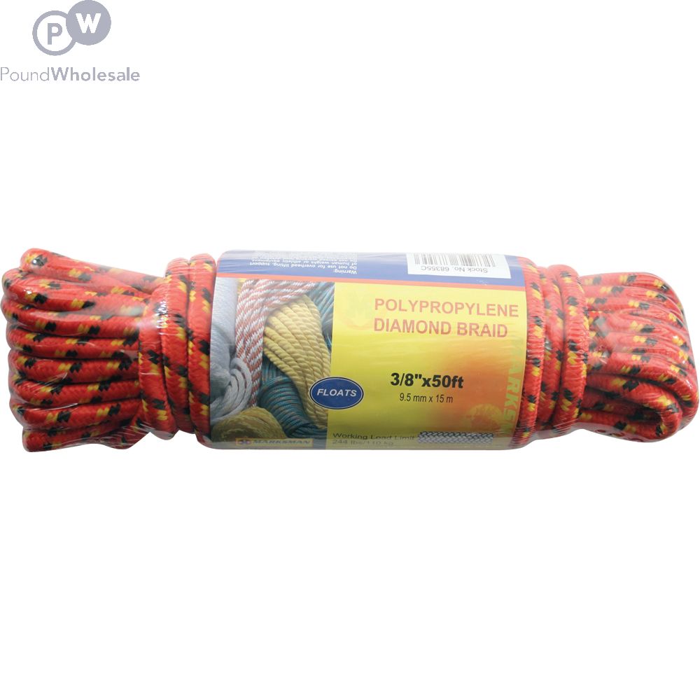Poly Rope Diamond Braid 3/8" X 50Ft
