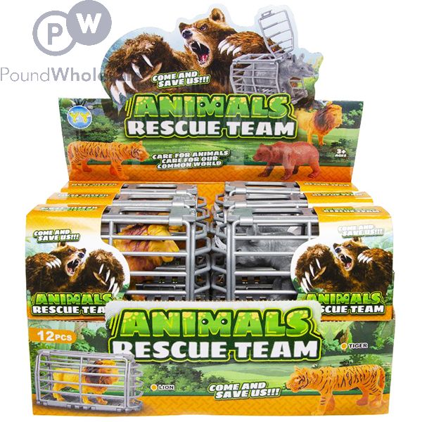 Wholesale Wild Animal In Cage Toy Cdu Assorted Pound Wholesale