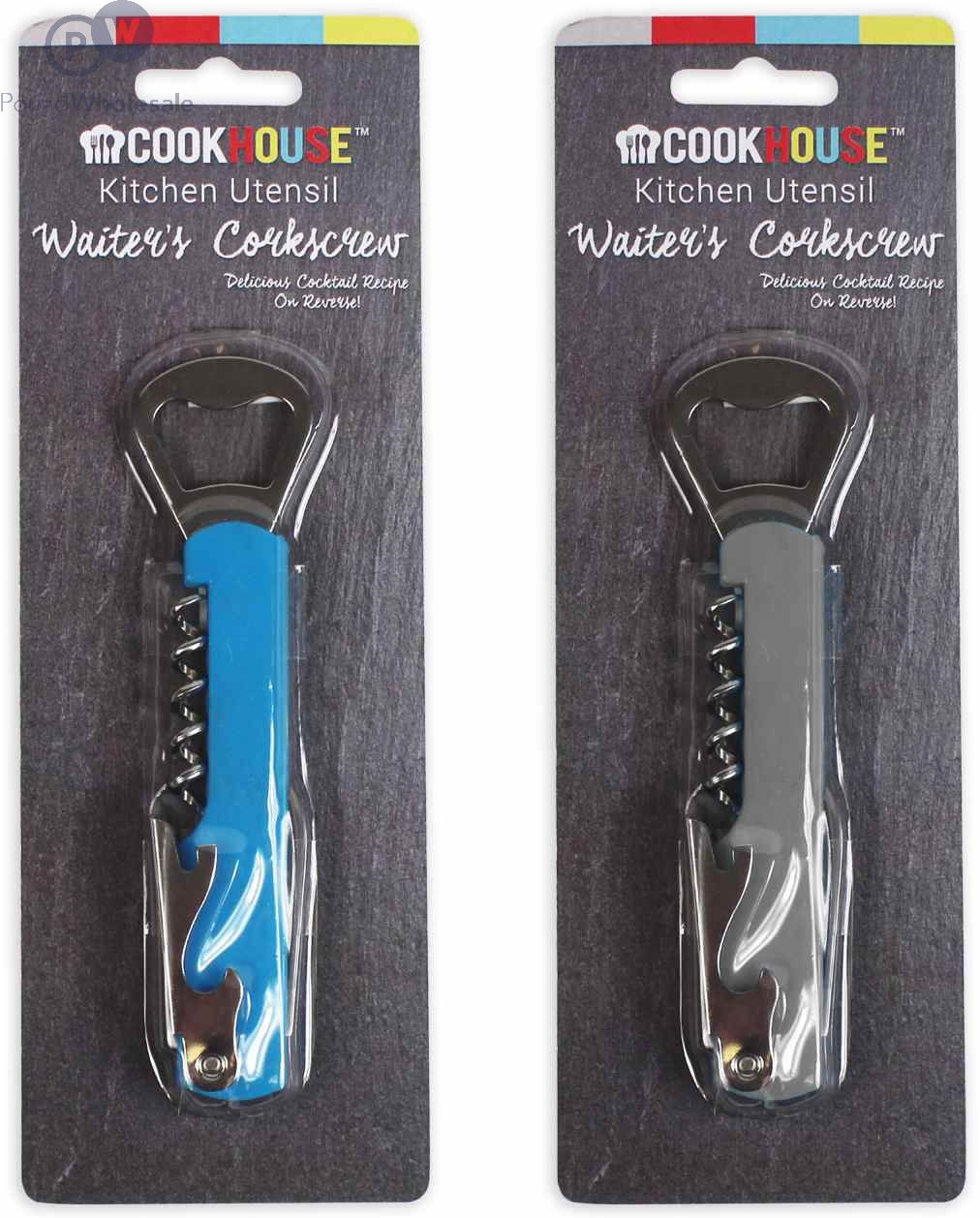 Cookhouse Waiters Corkscrew 2 Assorted Colours