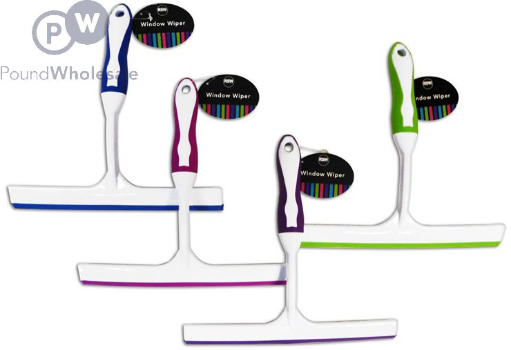Window Wiper With Rubber 4 Assorted Colours