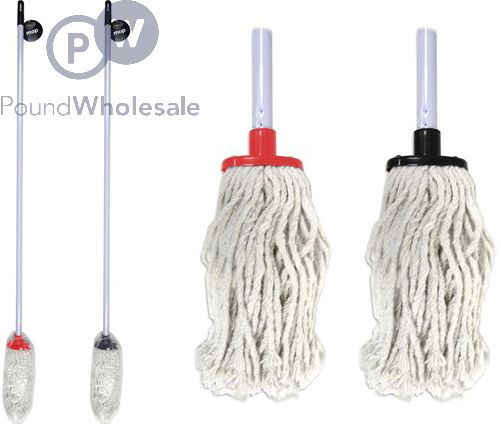 Floor Mop & Handle 2 Assorted Colours