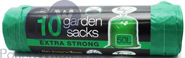 Tidyz Extra-Strong Garden Sacks 50L 10 Pack