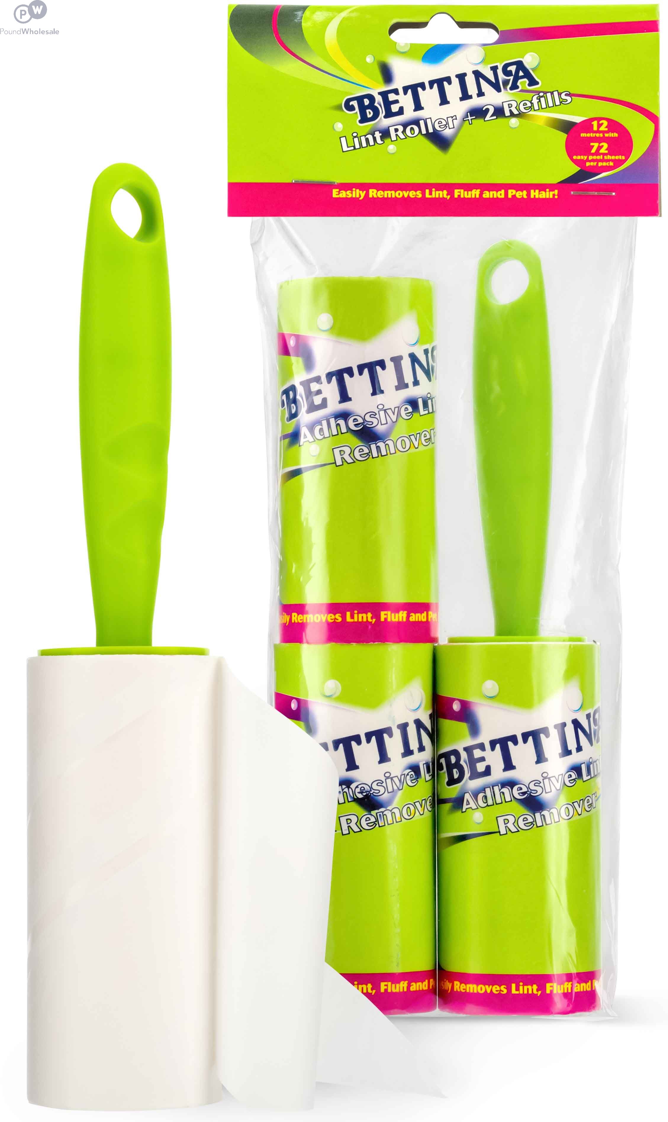 Wholesale Bettina Adhesive Lint Roller 2 Refills Pound Wholesale