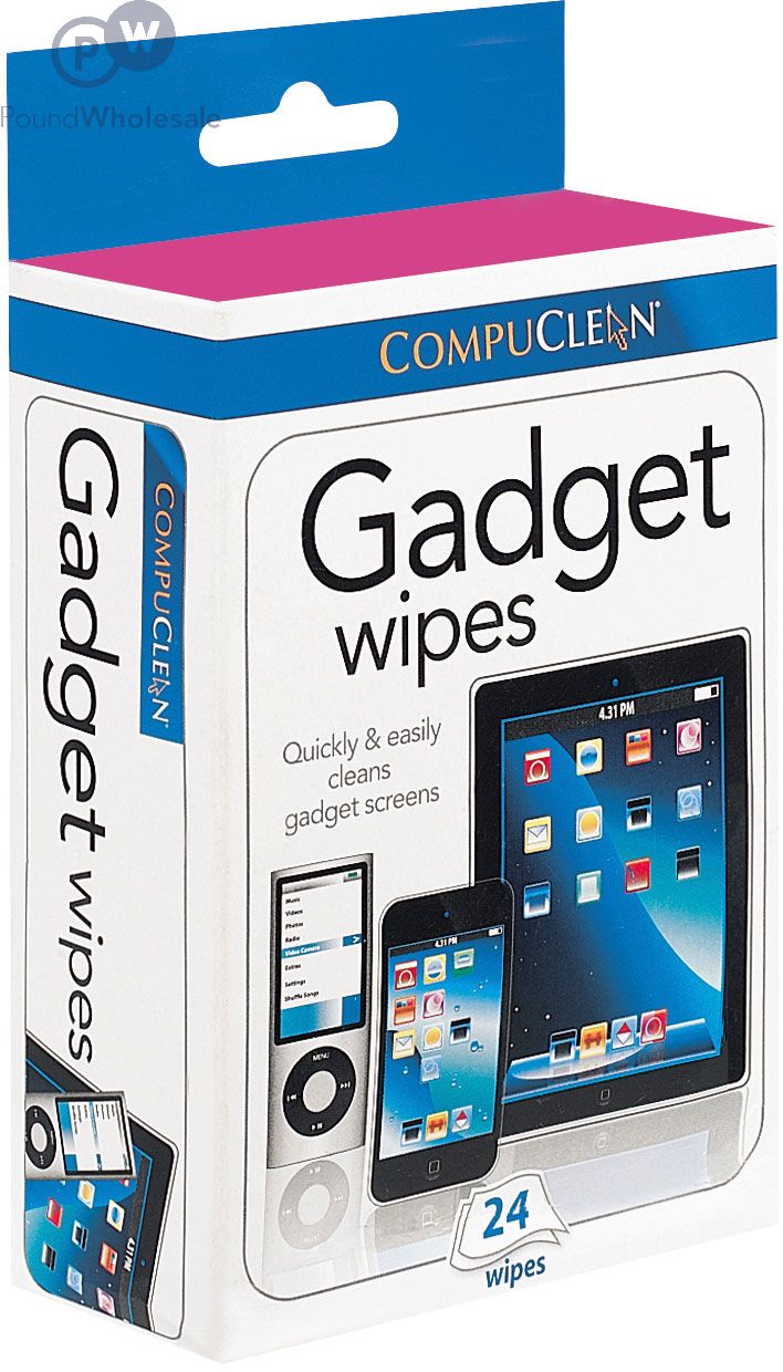 Compuclean Gadget Wipes 24pk