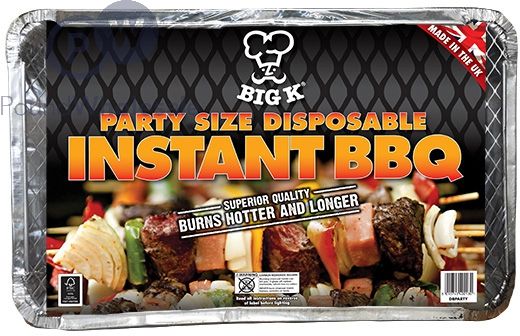 Wholesale Big K Party Size Disposable Instant Bbq Pound Wholesale