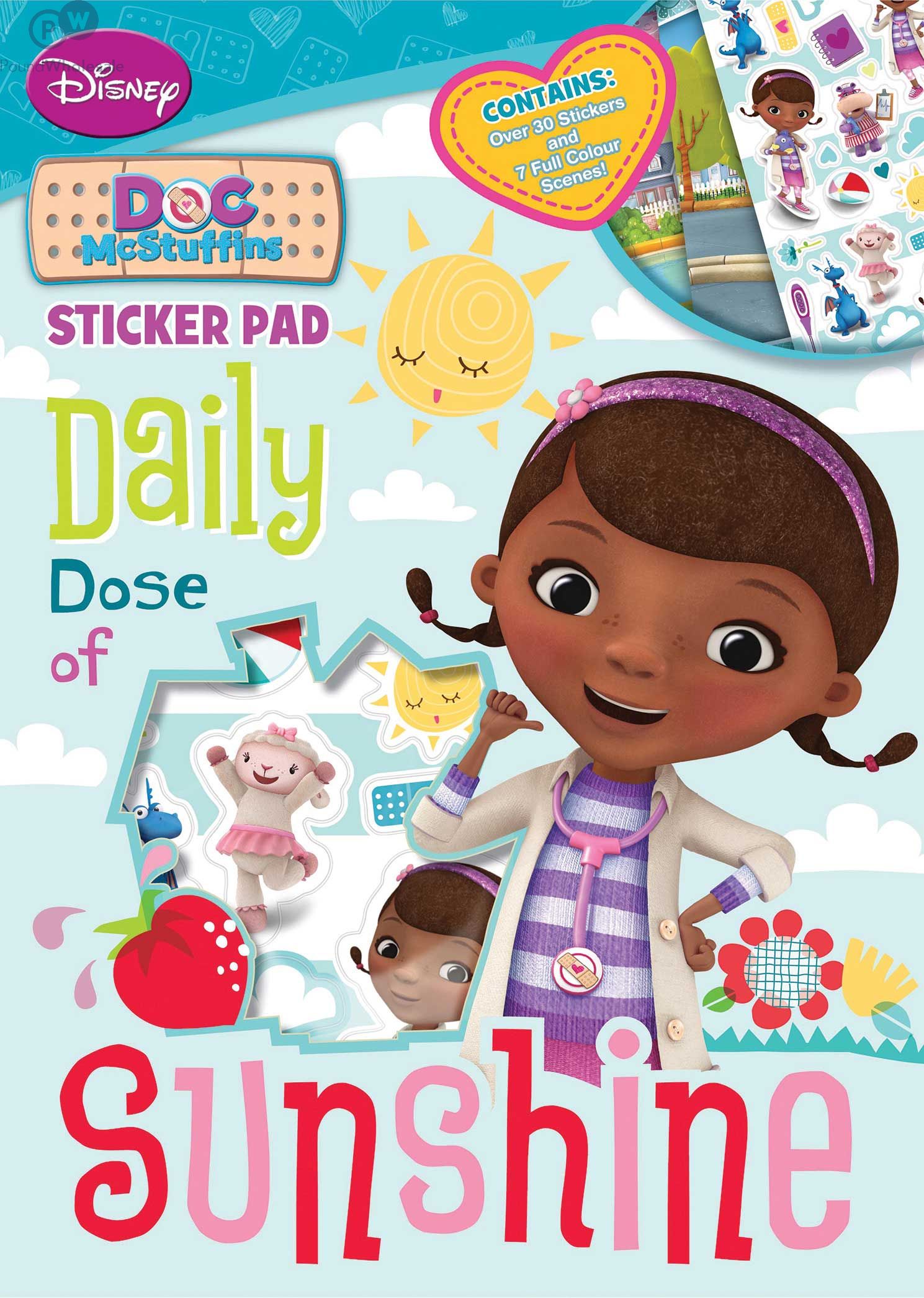 Doc Mcstuffins Sticker Pad Contains Over 30 Stickers And Full Colour  Scenes