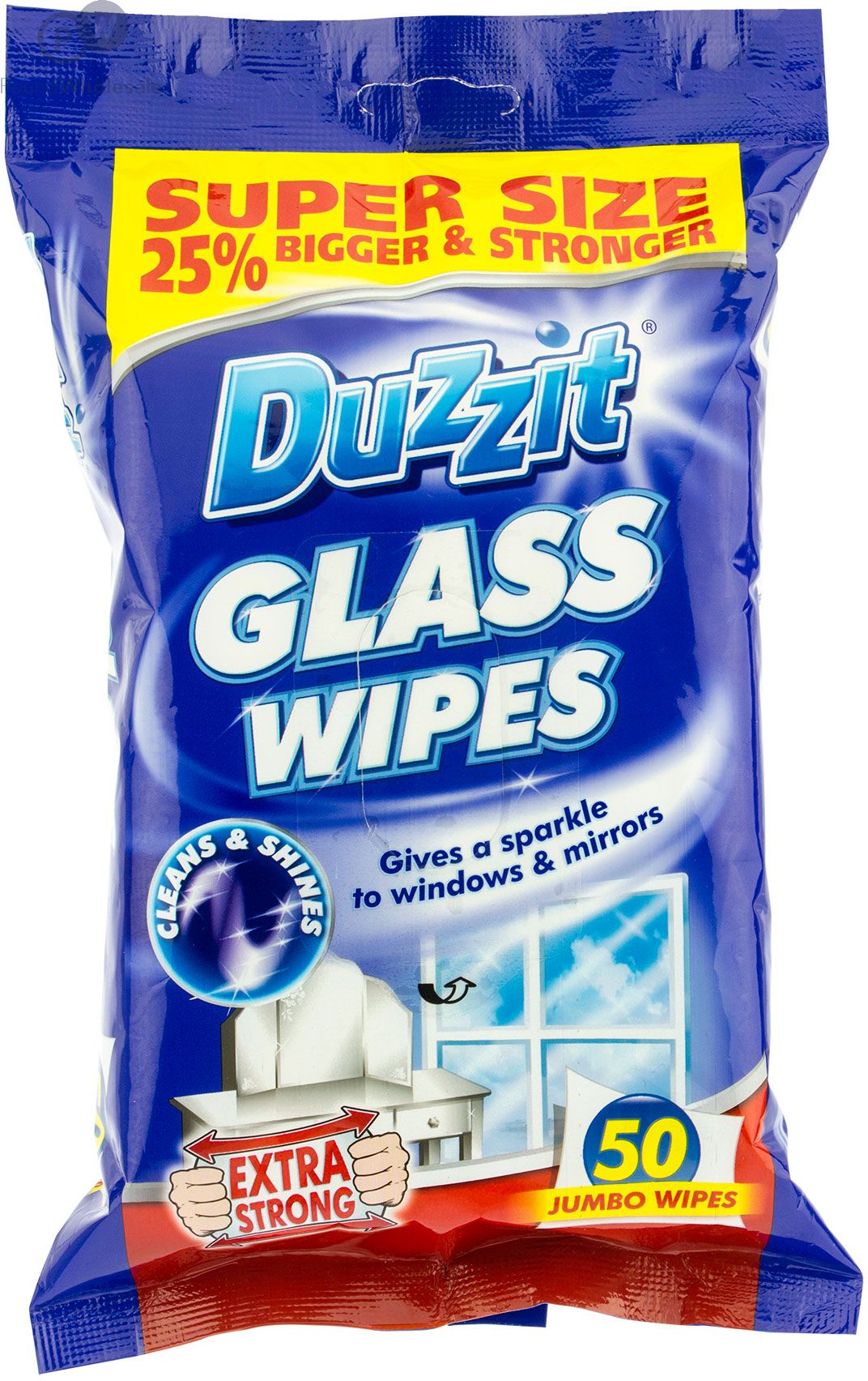 Duzzit Glass Wipes 50 Pack