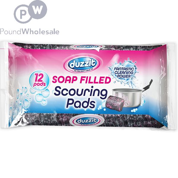 Duzzit Soap-Filled Scourers 12 Pack