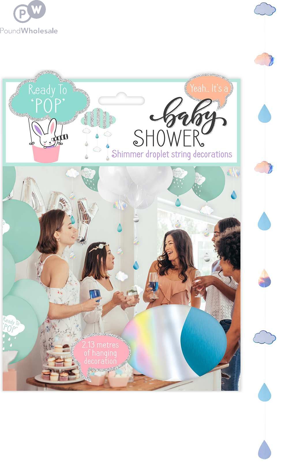 Baby shower outlet string decorations