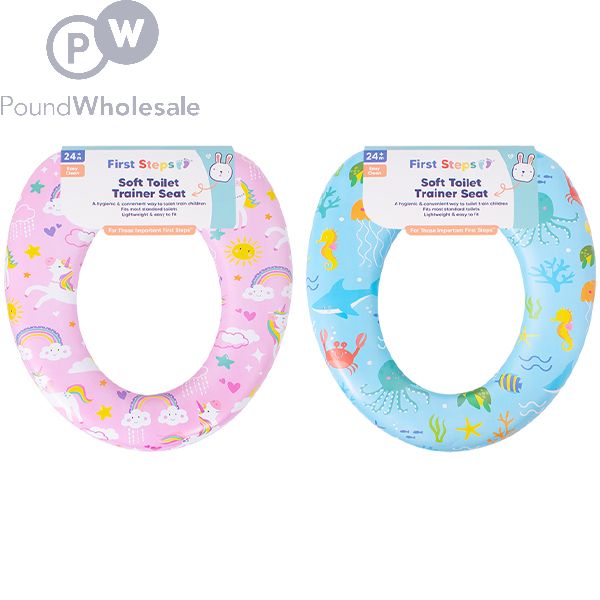 First Steps Kids Soft Printed Toilet Trainer Seat 2 Assorted