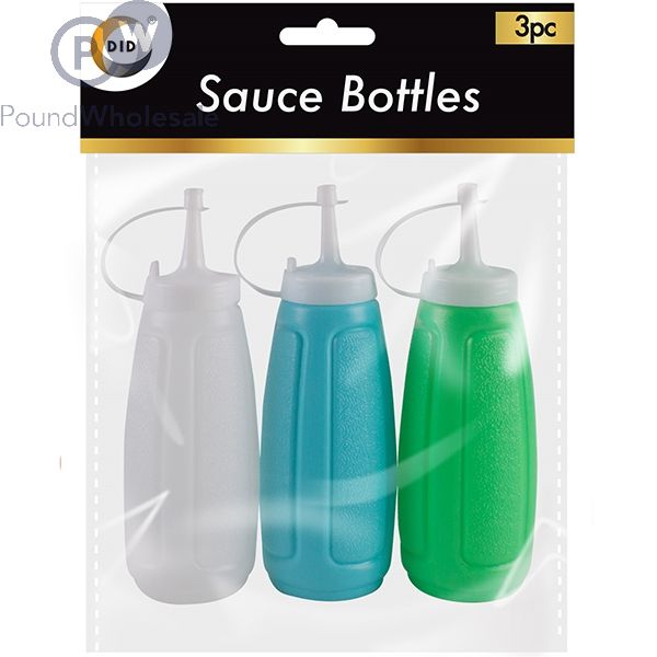 DID Squeezy Sauce Bottles 3pc