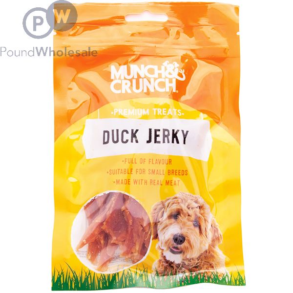 Wholesale Munch Crunch Duck Jerky Dog Treats 70g Pound Wholesale - Main Image