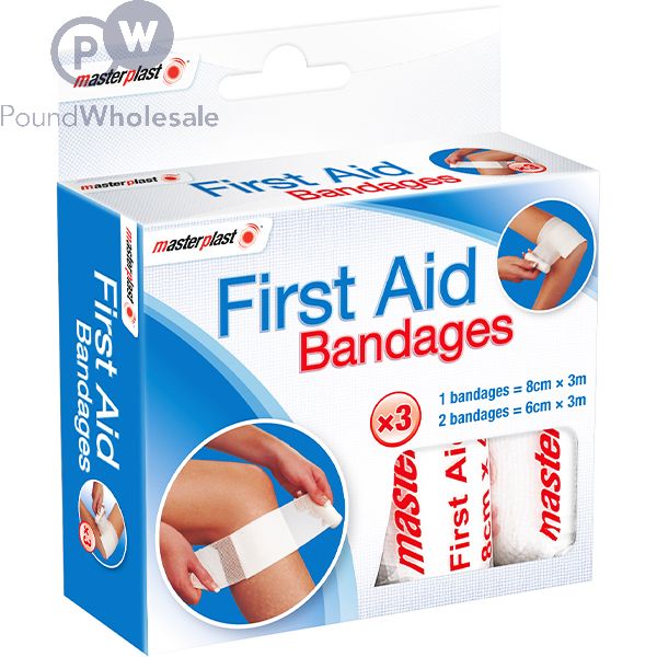 Masterplast Assorted First Aid Bandages 3 Pack
