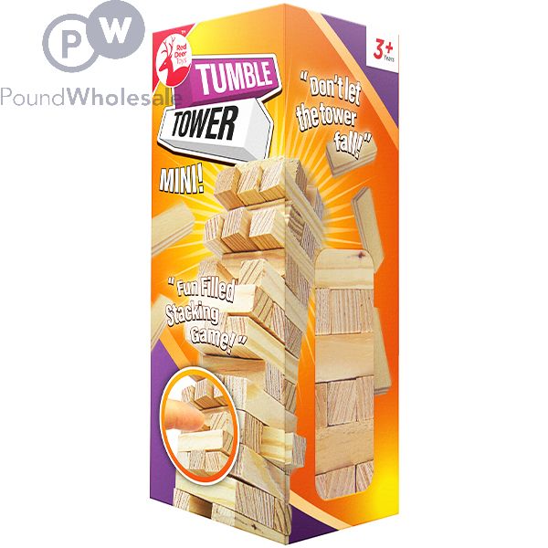 Wholesale Red Deer Toys Mini Tumble Tower Set | Pound Wholesale