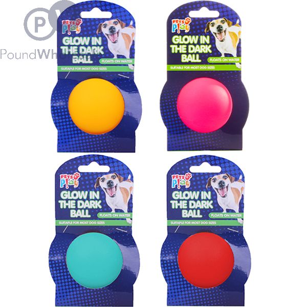 Wholesale Pets Play Glow In The Dark Dog Ball Assorted Colours Pound Wholesale