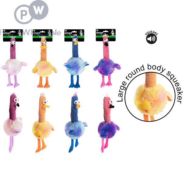 Plush chicken dog toy top