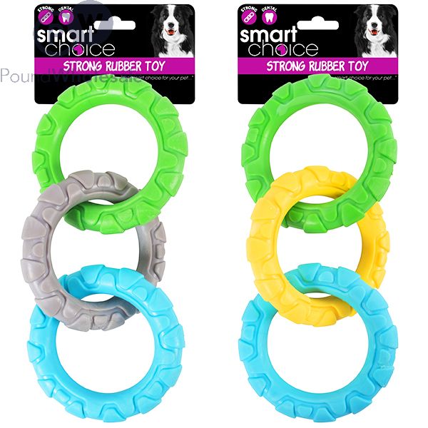 Rubber ring sales dog toy