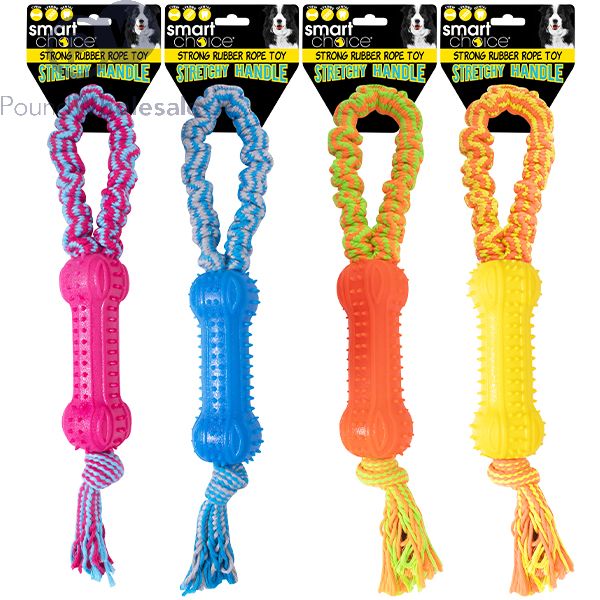 Rubber rope dog toy hot sale