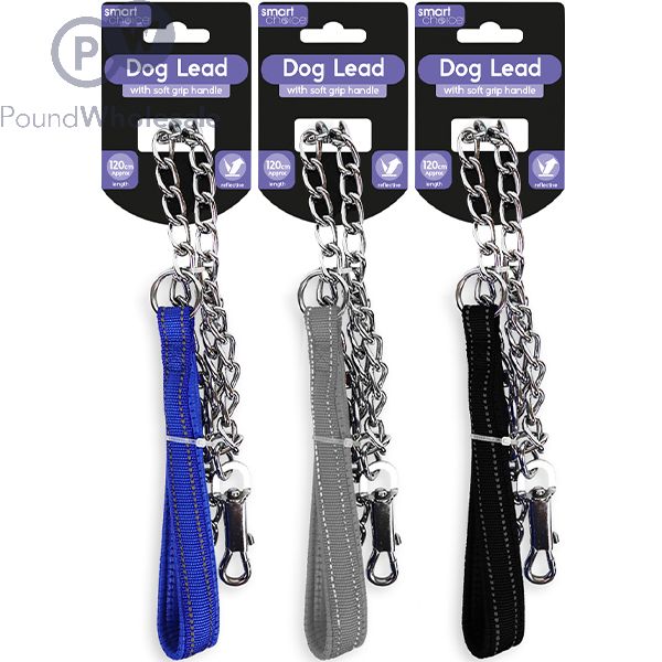 Wholesale Smart Choice Metal Chain Dog Lead Assorted Colours