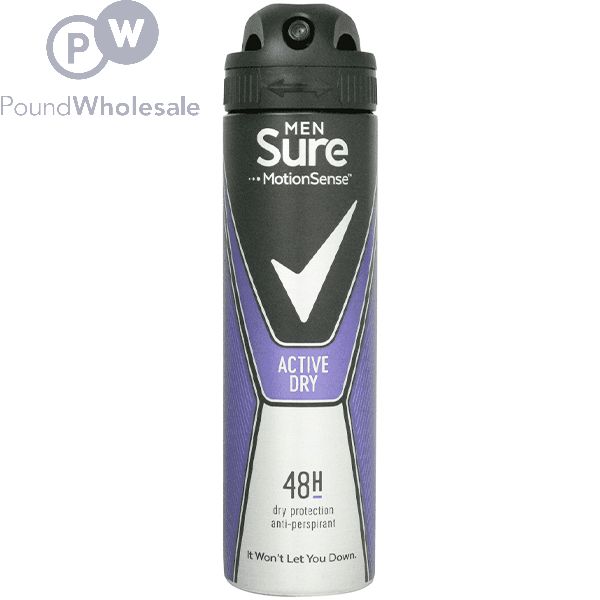 Sure Men Active Dry Antiperspirant Deodorant Spray 150ml