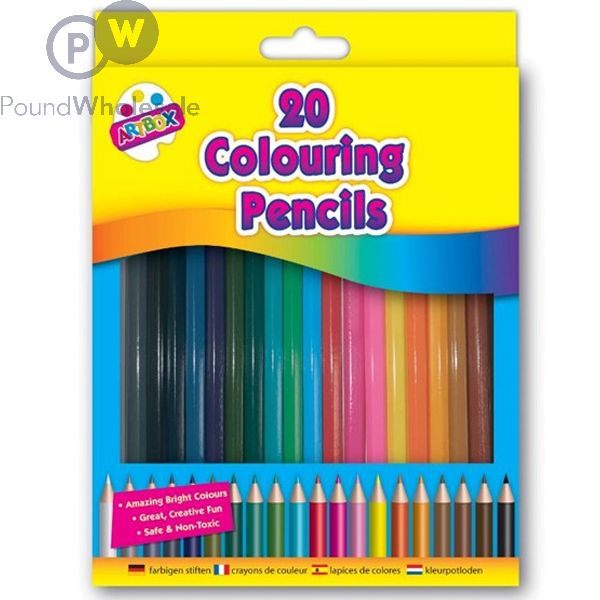 Artbox Colouring Pencils Assorted Colours 20 Pack