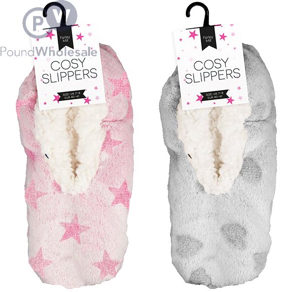 Ladies cosy slippers sales