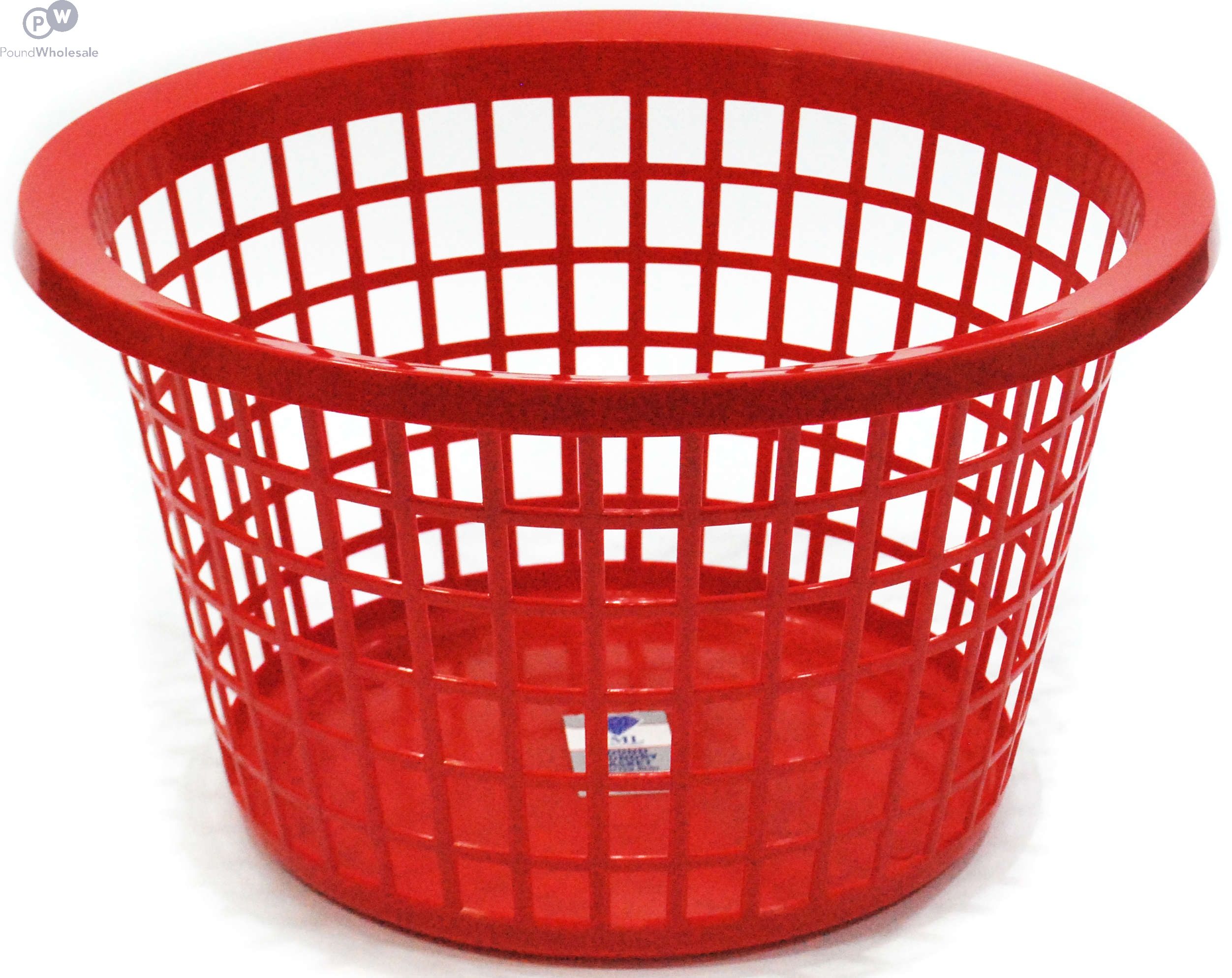 Wholesale Round Laundry Basket Glitter Red Pound Wholesale