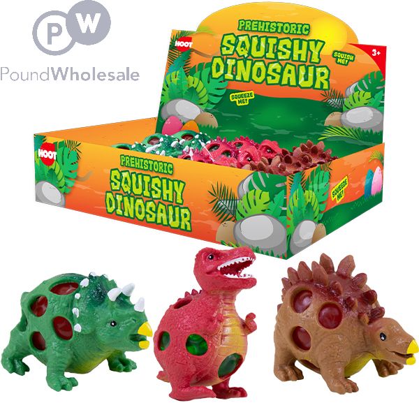 Wholesale Hoot Squishy Bead Dinosaur Assorted Cdu Pound Wholesale