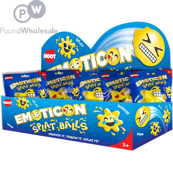 Wholesale Hoot Emoticon Splat Ball Cdu Assorted | Pound Wholesale