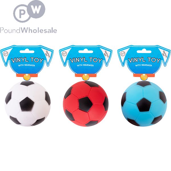 Squeaky dog football discount