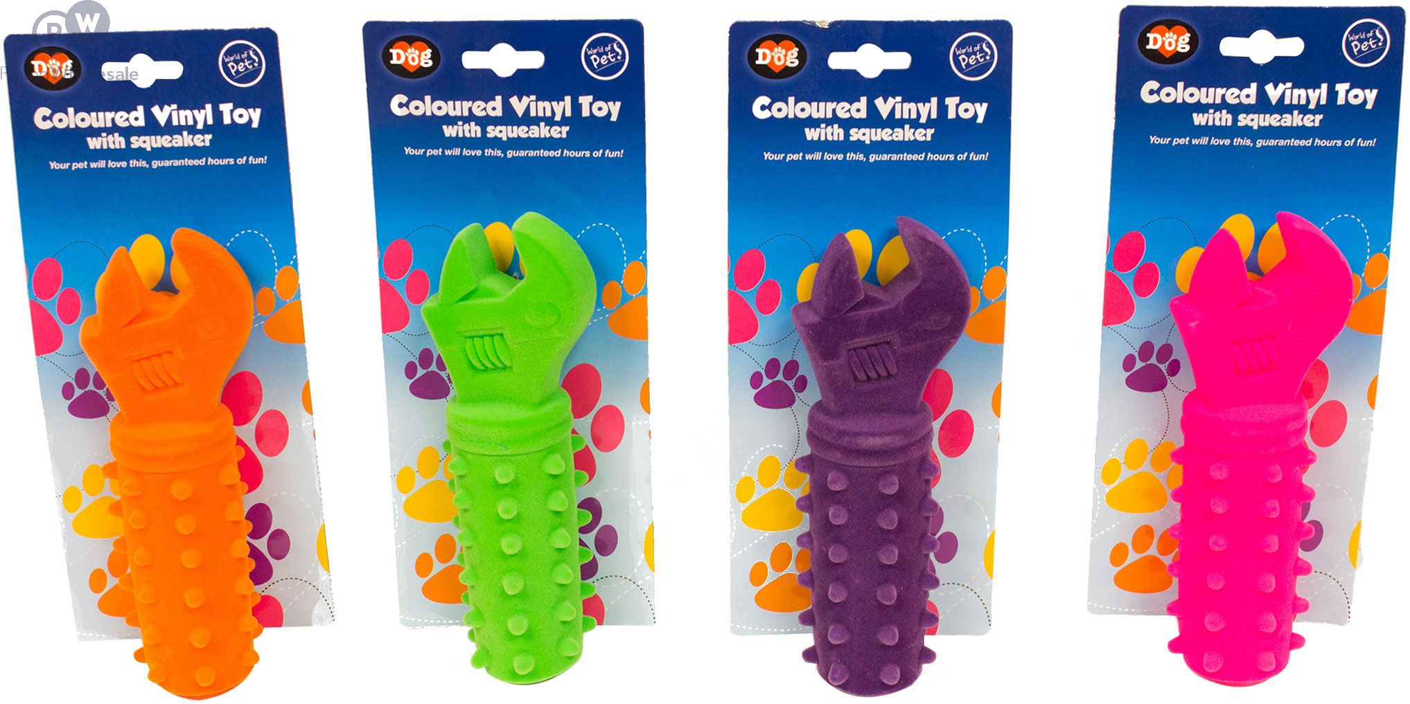 Wholesale Pets Bright Flocked Vinyl Spanner With Squeaker Toy | Pound Wholesale Wholesale Pets Bright Flocked Vinyl Spanner With Squeaker Toy | Pound Wholesale