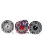 HAPPY TIME 12 24 WALL CLOCK 3 ASSORTED COLOURS