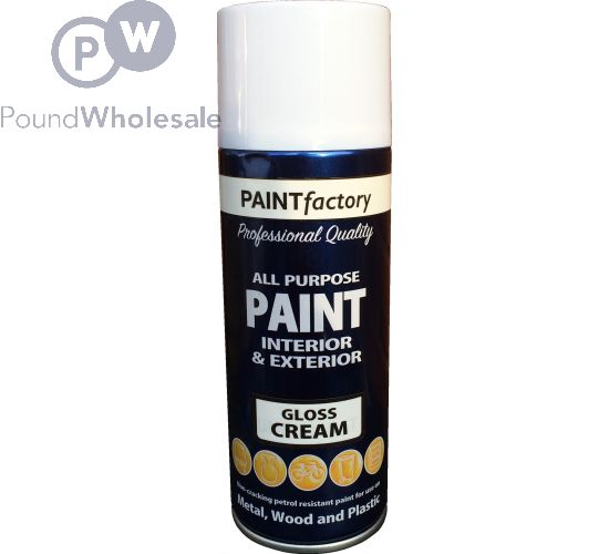 Wholesale All Purpose Light Cream Spray Paint 400ml (metal,wood And