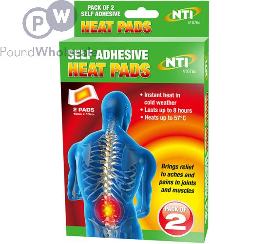 Wholesale Selfadhesive Heat Pads 10cm X 13cm 2 Pack Pound Wholesale