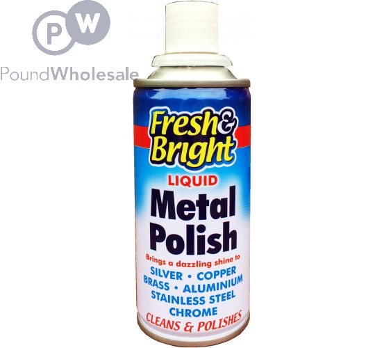 Wholesale Fresh & Bright Liquid Metal Polish 180ml Pound Wholesale