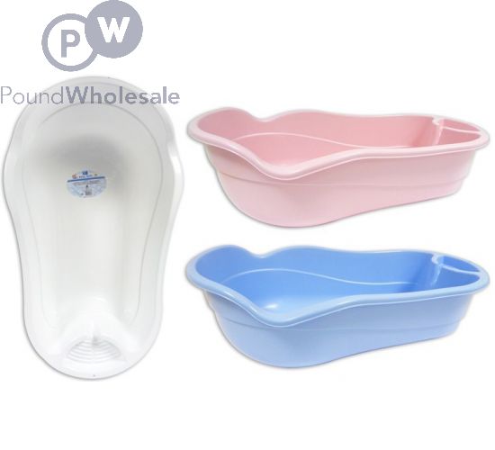 Wholesale First Steps Plastic Baby Bath 3 Assorted Colours Pound Wholesale