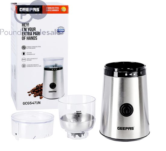 Wholesale Geepas 150w Stainless Steel Coffee Grinder Pound Wholesale