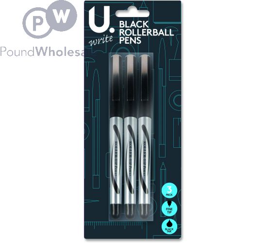 Wholesale Rollerball Pen Set Black Pk 3 Pound Wholesale