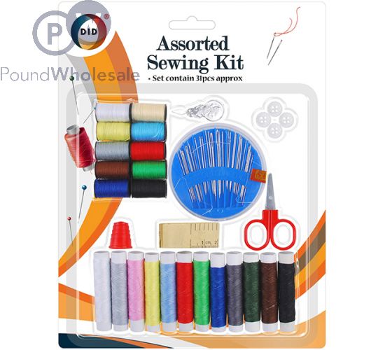 Wholesale Did Assorted Sewing Kit 31pc Pound Wholesale